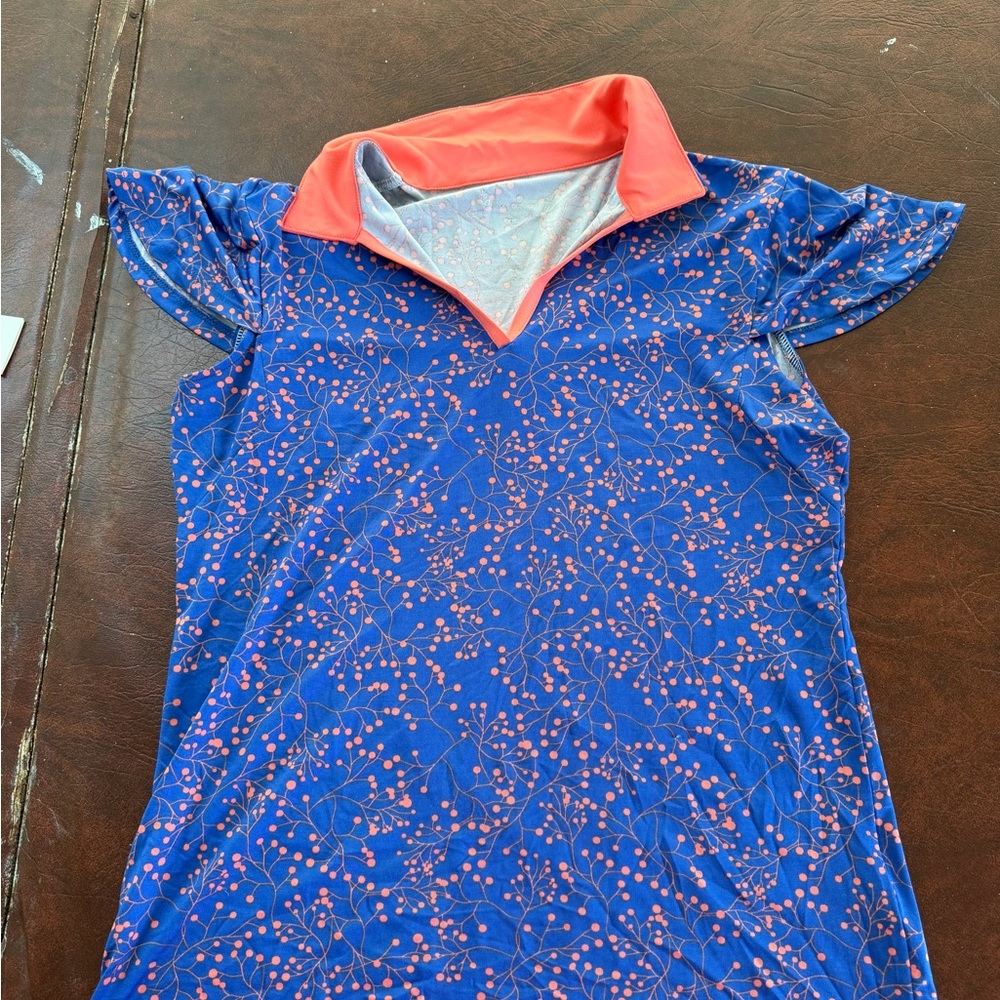 Blue and Coral Kids Shirt